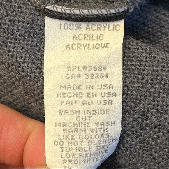 Vintage Sweater Classics Mens Long Sleeve Gray Cardigan Grandpa Sweater L - Picture 2 of 12